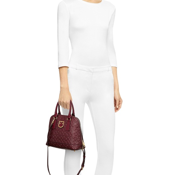 FURLA Fantastica Dome Small Ribes Embossed Leather Bag - Picture 4 of 15